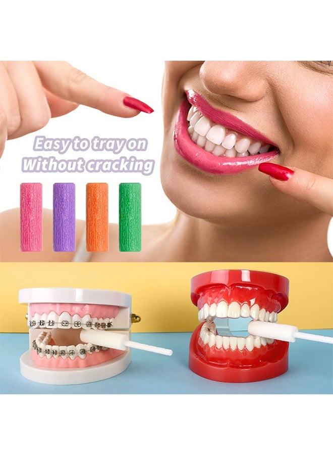 JS 12 Pcs Orthodontic Aligner Chewies for Aligner Chompers Aligner Trays Seaters, Compatible with Invisalign Braces, Green - Image 3